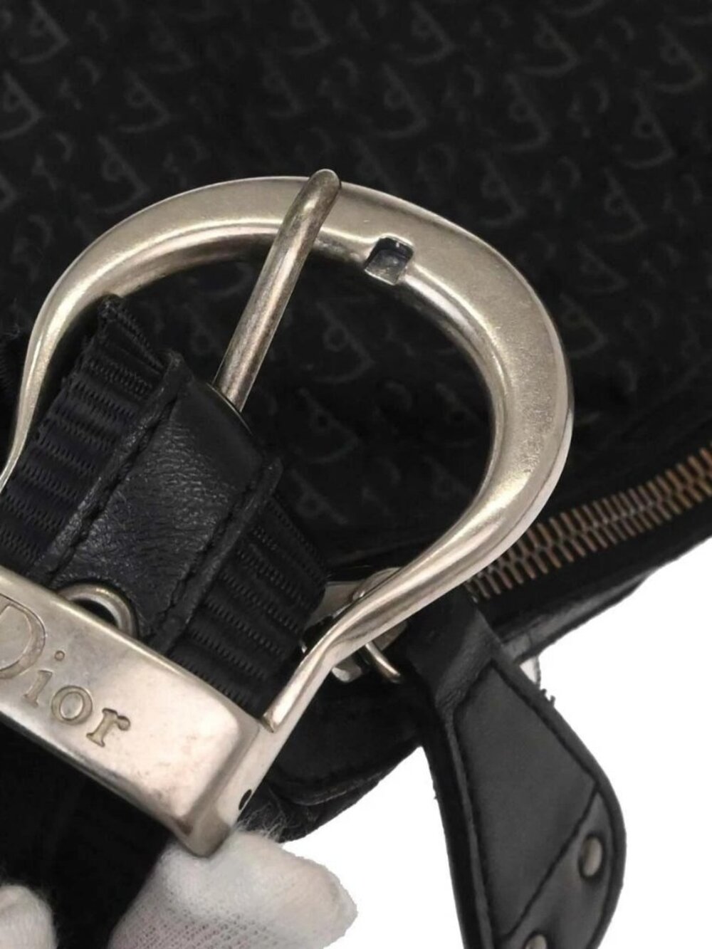 Christian Dior Black Trotter Shoulder Bag 15-BO-0057 196970 - Picture 8 of 16